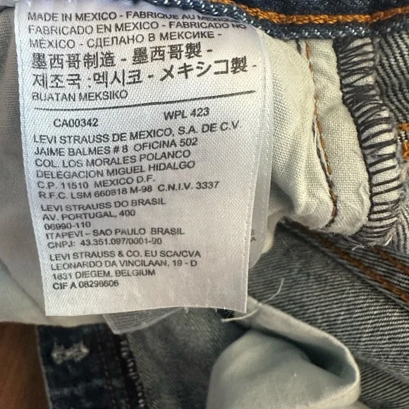 Levi’s 501 selvedge White Oak Cone denim raw hem button fly shorts 26 - Picture 3 of 10